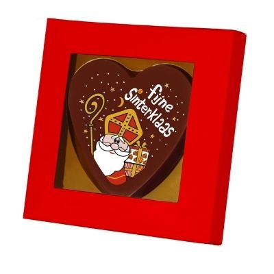 chocolade hart fijne sinterklaas