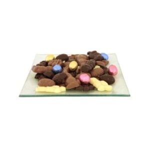 Floran paas chocolade glas schaal groot